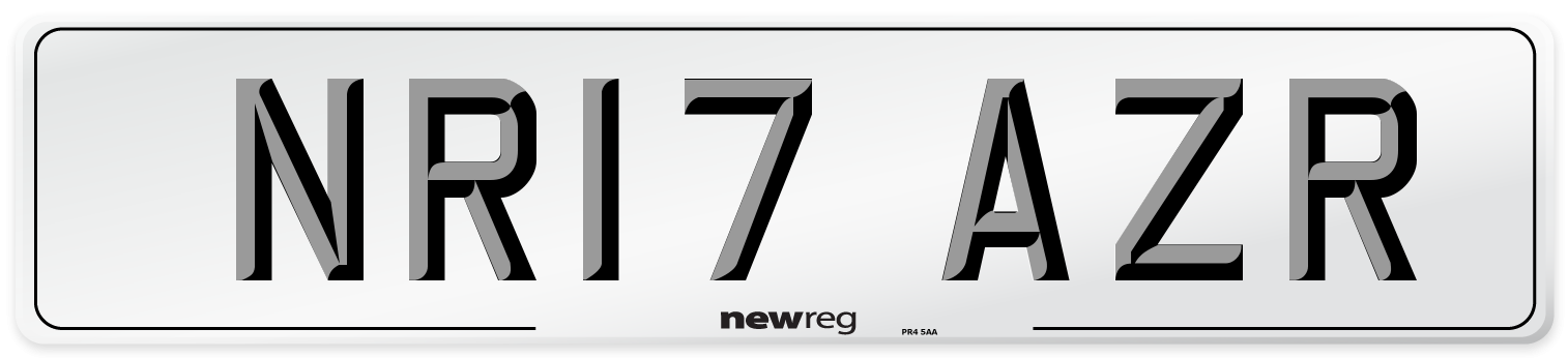 NR17 AZR Number Plate from New Reg
